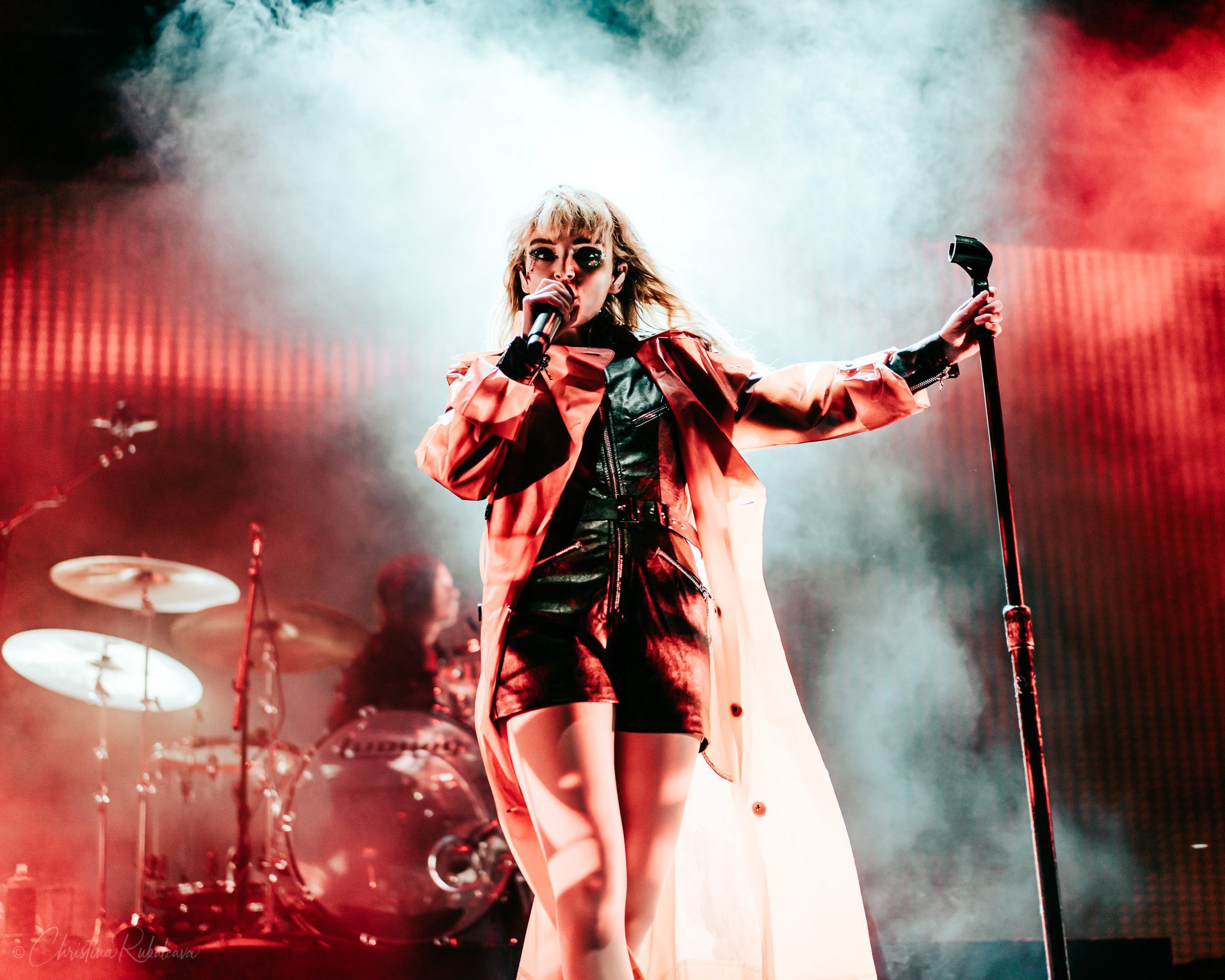 Lauren Mayberry performing at the white oak music hall